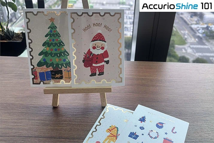 聖誕節燙金應用｜數位燙金設備推薦，打造亮眼節慶包裝與賀卡