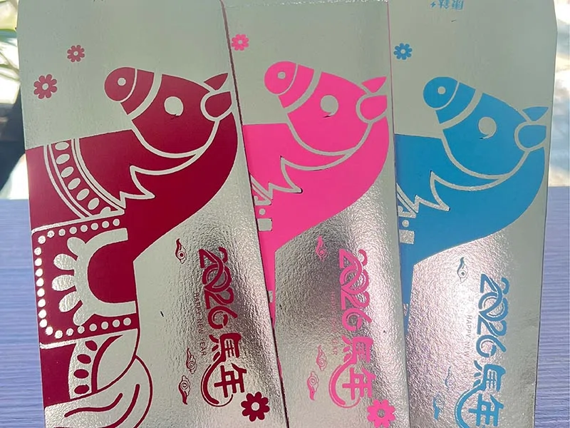 客製馬年紅包袋｜數位燙金＋數位印刷設備打造高質感賀歲設計